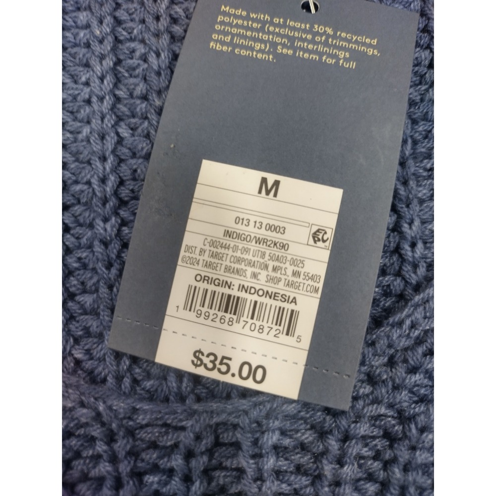 Universal Thread Womens Shaker Stitch V-Neck Sweater Oatmeal Beige Medium NEW - Picture 10 of 16